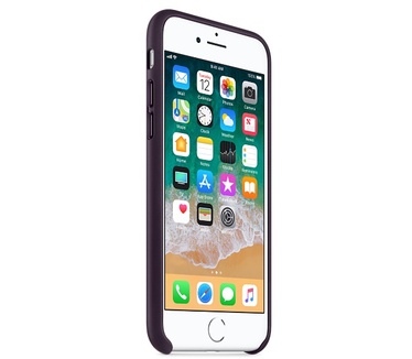 Apple Leren hoesje voor iPhone 8/7 Aubergine