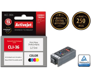 Activejet Activejet ACC-36N (Canon CLI-36 vervanging; Supreme; 12,5 ml; kleur)