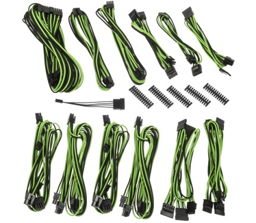 BitFenix Alchemy 2.0 PSU Cable Kit - BQT-Series DPP (Zwart/Groen)