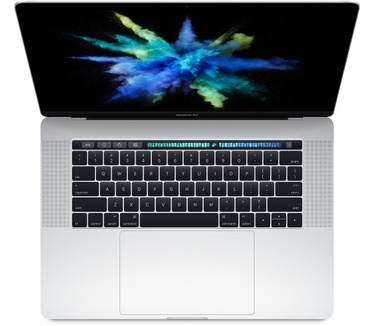 Apple MacBook Pro 2016 15,4" met Touch Bar 2,7Ghz, 512GB Zilver (Duits model)