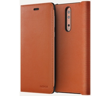Nokia 8 Flip Case Bruin