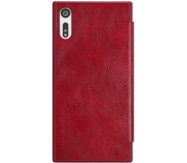 Nillkin Qin Slim PU Leather Book Case voor Sony Xperia XZ - Rood Rood