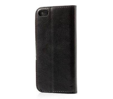KEES Lederlook Portemonnee Hoesje Apple iPhone 5C - Zwart