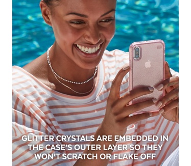 Speck Presidio Clear + Glitter iPhone XS / X