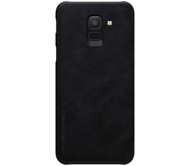 Nillkin Qin PU Leather Book Case Samsung Galaxy J6 (2018) - Zwart  Zwart