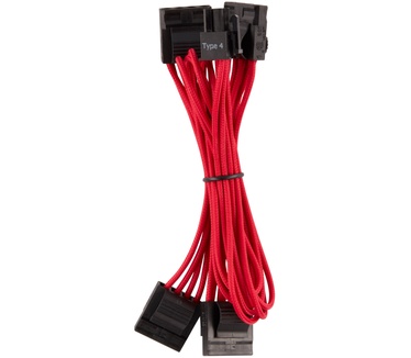 Corsair Premium Individually Sleeved PSU Cables Pro Kit Type 4 Gen 4 Rood Rood