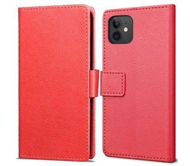 qMust Apple iPhone 12 Mini Wallet Hoesje Rood