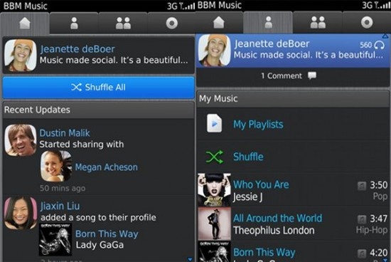 BBM Music, zoals de dienst nu in elk geval nog heet