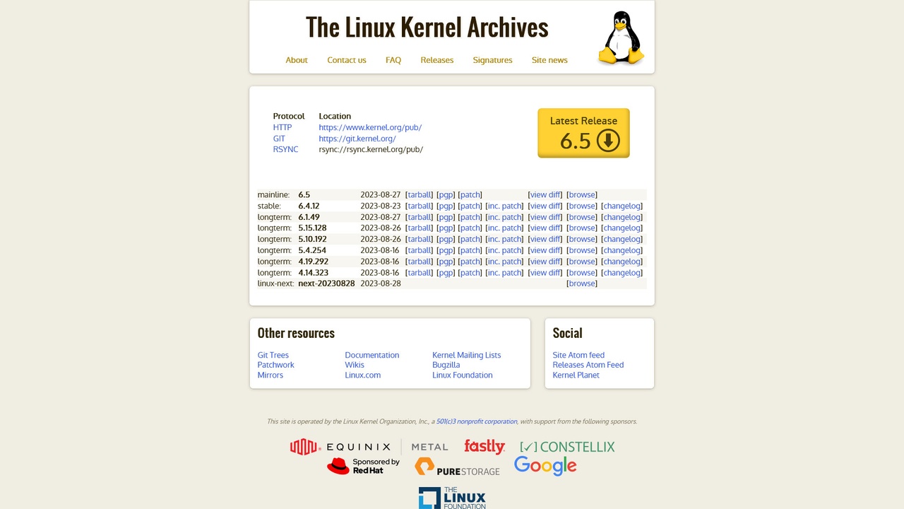 Software-update: Linux Kernel 6.5 - Computer - Downloads - Tweakers