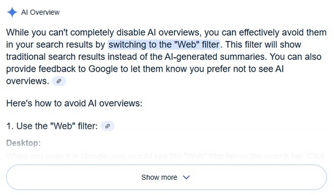 AI Overview Google Gemini
