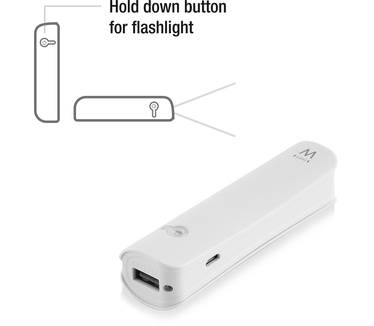 Ewent EW1235 USB Powerbank 2600mAh