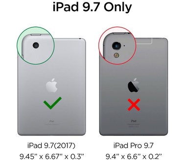 Spigen Smart Fold Apple iPad 9.7 (2017) Case - Zwart