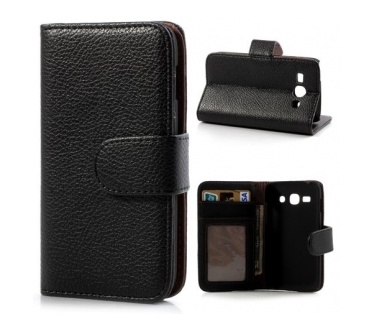 qMust Wallet Case met stand Samsung Galaxy Ace 3 (black)