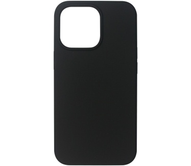 eStuff Black silk-touch silicone case for iPhone 13 Pro Max (iPhone 13 Pro Max) Zwart