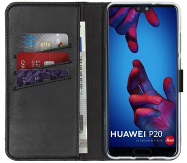 Selencia Echt Lederen Bookcase Huawei P20