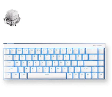 MCHOSE Ace 68 Air Hall Effect Magnetic Switch Gaming Keyboard Snow White