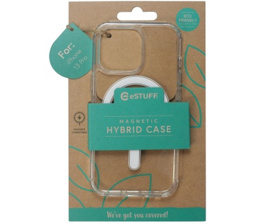 eStuff Magnetic Hybrid Clear Case for iPhone 13 Pro (iPhone 13 Pro) Transparant