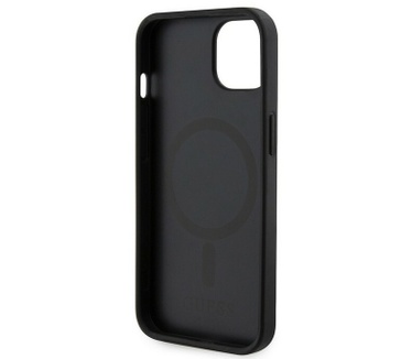 Guess G-Cube MagSafe Back Case - Apple iPhone 13 (6.1") - Zwart Zwart