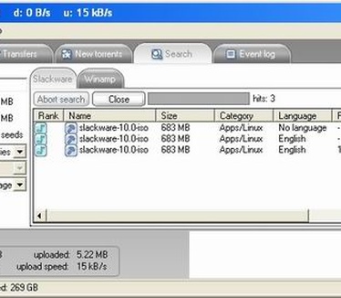 eXeem 0.16 screenshot (resized)