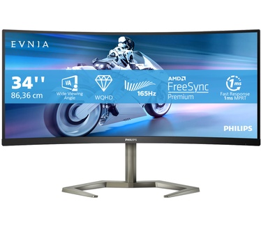 Philips Evnia 34M1C5500VA/00 Zwart