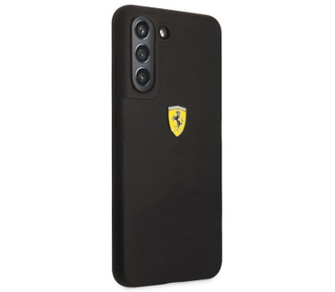 Ferrari SF Silicone Case - Samsung Galaxy S21 FE (G990) - Zwart Zwart