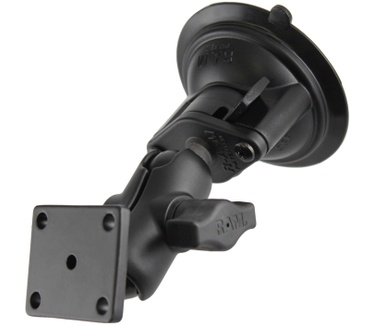 RAM Mount RAM Twist-Lock Suction Cup Double Ball Mount with AMPS Hole Pattern