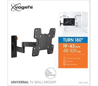 Vogel's WALL 3145 Draaibare tv-beugel 19"-43" Zwart