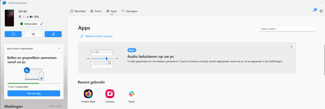 Microsoft Telefoonkoppeling in Windows 11, februari 2024