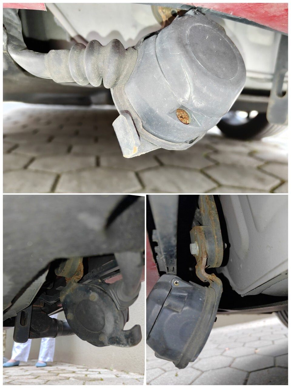 Toyota Corolla Hybrid TS - verbogen bevestiging trekhaakstekkerdoos