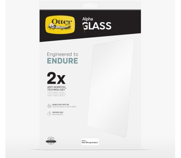 Otterbox OtterBox AlphaGlass-screenprotector voor iPad 10th gen, gehard glas, x2 krasbescherming