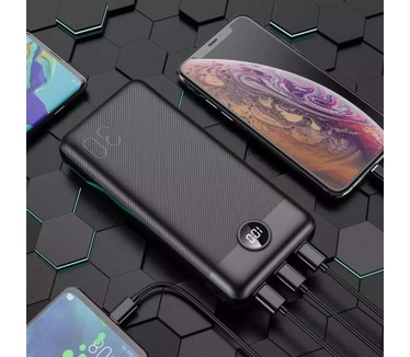 VEGER powerbank 30000 mAh PD QC3.0 3A 20W L30 (W3008PD) black