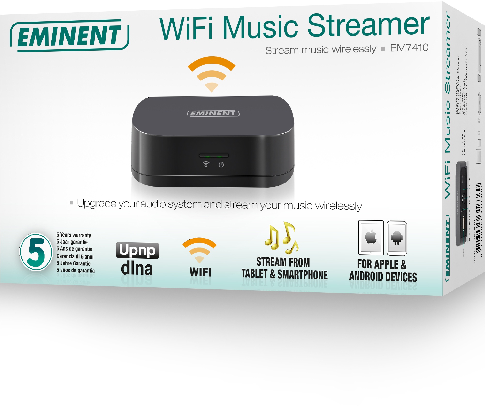 Eminent EM7410 WiFi Music Streamer Kenmerken Tweakers