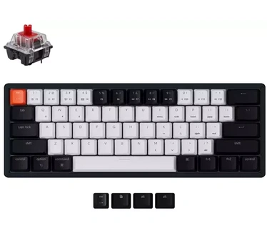Keychron K12-J1 WL 60% Alu.RGB Hot-swappable Red US