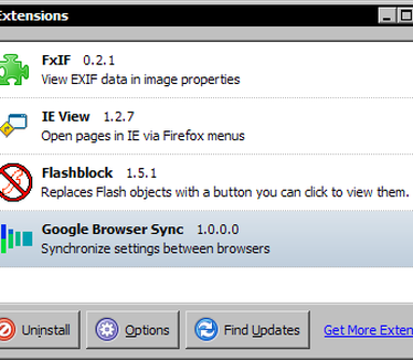 Google Browser Sync 1.0.0.0 - Extensions