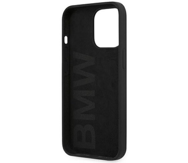 BMW Silicone Back Case voor Apple iPhone 13 Pro (6.1") - Zwart Zwart