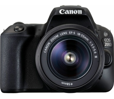 Canon EOS 1300D + 18-55mm DC III + 75-300mm III Zwart