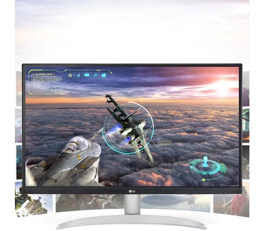 LG 27UP600-W Zilver, Zwart