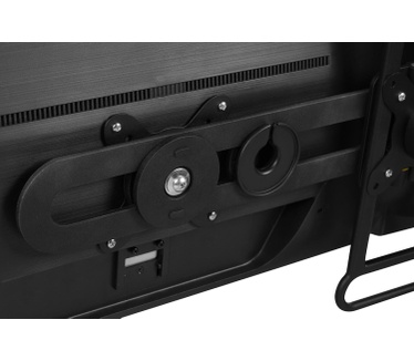 BakkerElkhuizen BE Universal Crossbar, Twee schermen met slechts één monitorarm.