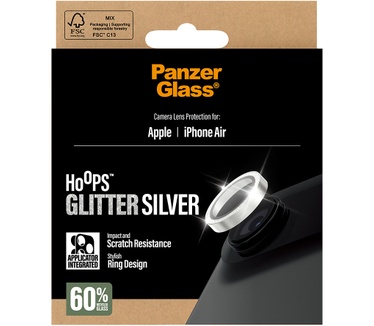 PanzerGlass PanzerGlass® Hoops® Glitter Silver Camera Lens Protector iPhone Air