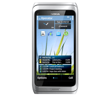 Nokia E7 Zilver