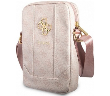Guess 4G Metal Logo Universele Tablet Tas (8 Inch) - Roze