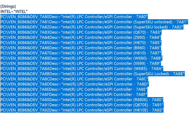 Intel 600-serie chipsets via 9550pro op Twitter