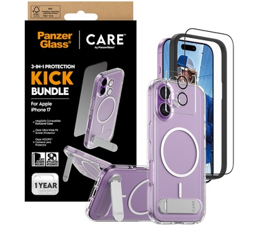 PanzerGlass PanzerGlass® | CARE by PanzerGlass® 3-in-1 Feature Kick Bundle iPhone 17