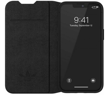Adidas Trefoil Book Case voor Apple iPhone 13 (6.1") - Zwart Zwart