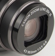 Canon PowerShot SX260 HS lens rechts