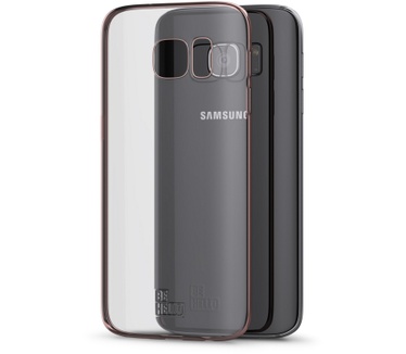 BeHello Samsung Galaxy S7 Gel Case Transparent Chrome Edge Rose Gold