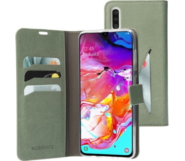 Mobiparts Classic Wallet Case Galaxy A70 Stone Green