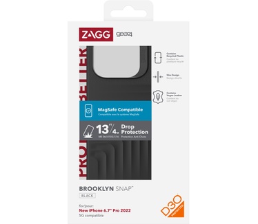 Gear4 Brooklyn Snap (iPhone 14 Pro Max) Zwart