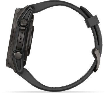 Garmin fēnix 8, 43mm, Titanium body, Sapphire Glass, Carbon (Zwart)