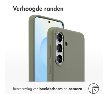 Accezz Liquid Silicone Backcover met MagSafe Samsung Galaxy S26 Plus - Cooper Green